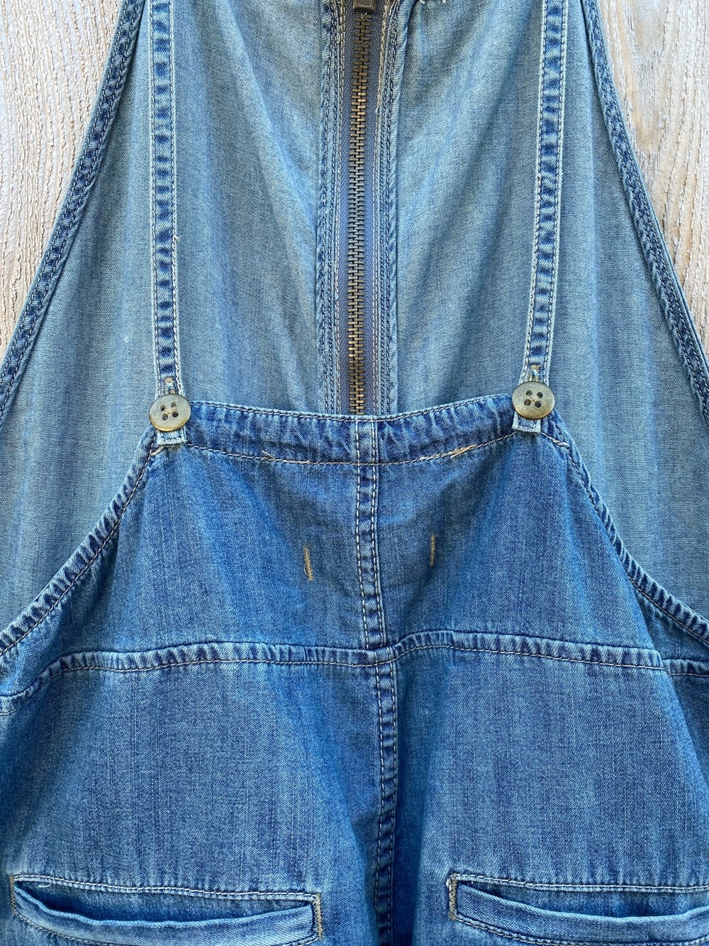 Free People Chambray Overalls - Picture 7 of 12